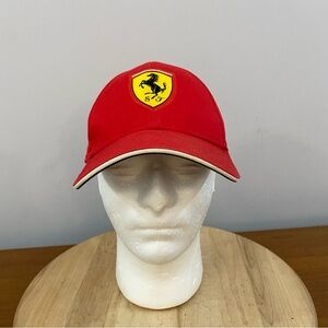 Ferrari Hat Cap Strapback One Size Red Official License Product Racing Driver